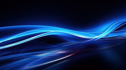 Fototapeta na wymiar beautiful abstract wave technology background with blue light digital effect corporate concept