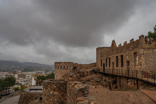 Ruins of the medieval castle of Onda in Spain, Castellon region