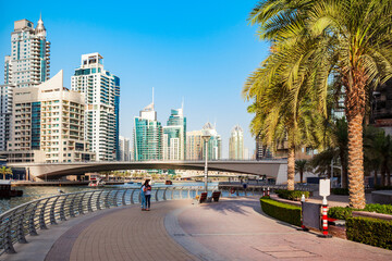 Dubai Marina district in Dubai, UAE - 635486556