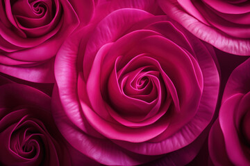 "Rose to Magenta Gradient - Blossoming Emotions"
