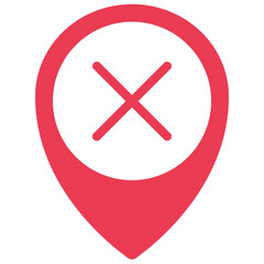No Location Pin Icon