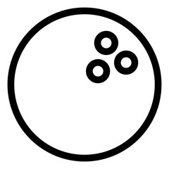 bowling icon on transparent background