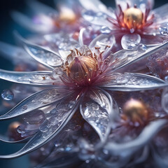 flower background up of a microscope