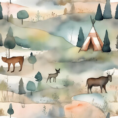 animals in the mountains