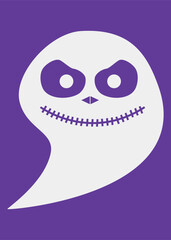 Obraz premium Angry Ghost Vector Illustrations for Halloween party or postcards