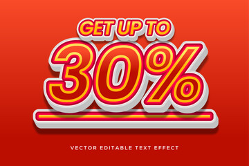 Mega sale 3d text effect design