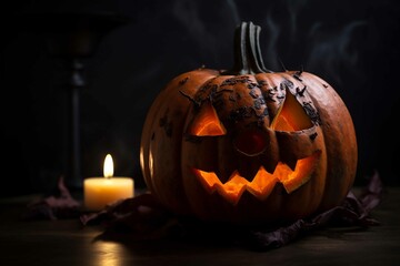 Halloween spooky pumpkin