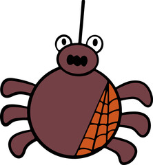 Retro Ghost Halloween t-shirt design. Cute cartoon. vintage illustration