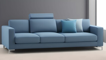 The interior of the house with a modern design sofa and couch.30-generative ai