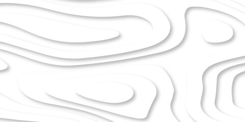Seamless abstract white papercutbackground 3d realistic design use for ads banner and advertising print design vector. 3d topography relief. Vector topographic illustration.