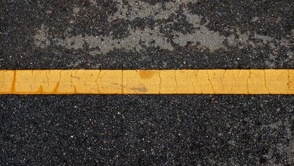 The Road and yellow lines asphalt texture and background.
