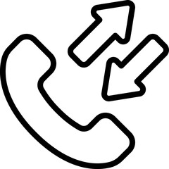 Inbound Outbound Call Icon