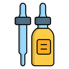 Weed Oil Bottle with Dropper concept, Essential Tinctures and Serum 100 ml vector icon design, Cannabis and marijuana symbol, thc and cbd sign, recreational herbal drug stock illustration