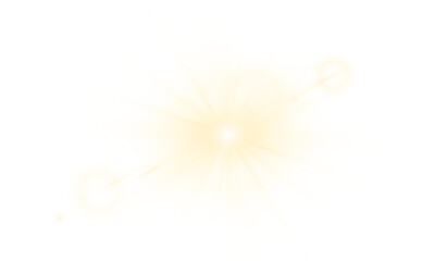 Lens flare sunlight light effect on transparent. Stock PNG illustration