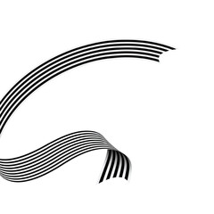 ribbon object with stripes, striped pattern