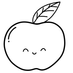 apple with leaf