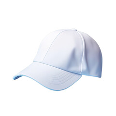 White sports cap for brand and design purpose isolated on a background for sun protection