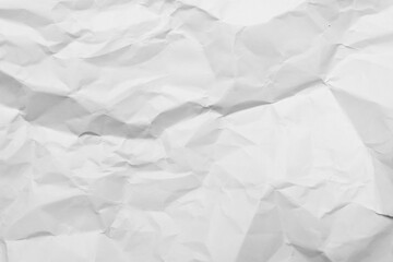 Obraz premium White Paper Texture background. Crumpled white paper abstract shape background with space paper recycle for text