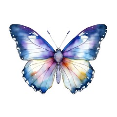 Colorful butterfly isolated on white background