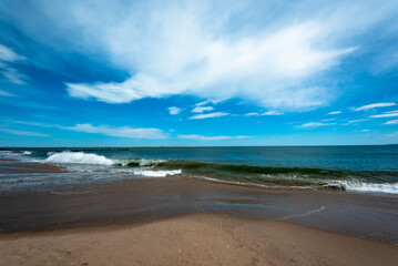 Sunny Spring Day on the Beach