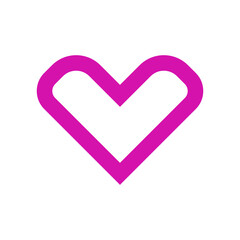 Heart, Selected, Like icon vector illustration. Love, valentines day sign. Charity symbol. Simple flat isolated pictogram for logo, mobile, app, banner, web, ads, interface, dev, ui, gui.Vector EPS 10