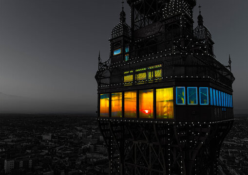 Blackpool Tower Sunset