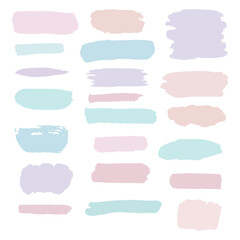 Vector brush stroke paint stain ink illustration