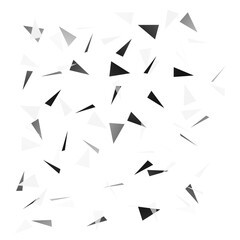 モノトーン　三角形　紙吹雪　パターン
