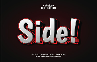 Side Editable Vector Text Effect.