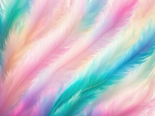 Obraz premium pastel colour feather abstract background 