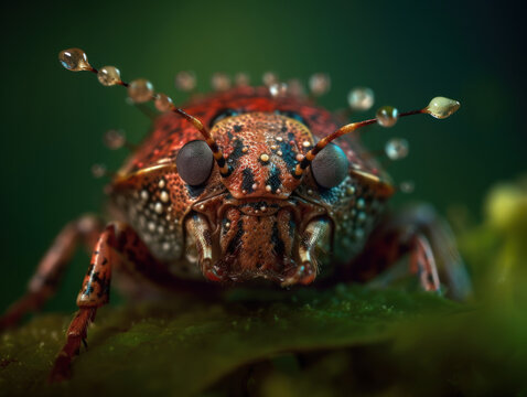 Stinkbug portrait created with Generative AI technology