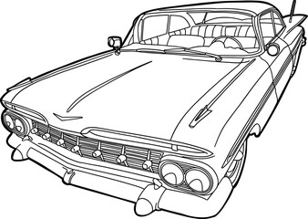 vintage car classic style vehicle