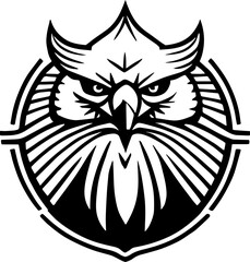 Obraz premium Eagle simple logo vector