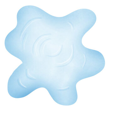 recommend clip art: a cartoon blue water splash isolated on transparent background 