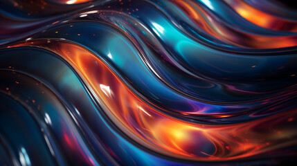 Liquid 3d background. Generative Ai
