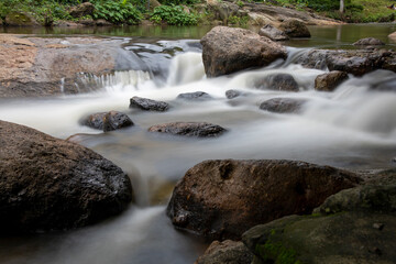 Naklejka na ściany i meble The view of landscape namg romg water fall is beautiful national park