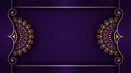 luxury background with golden mandala ornament