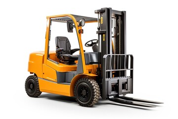 Forklift Isolated On White