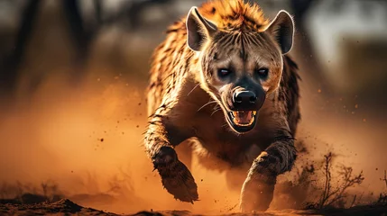 Foto op Plexiglas Hyena in the Wild © Ariestia