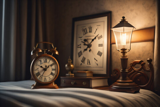 old clock in bedroom