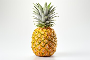 Pineapple On Isolated Background