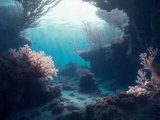 Fototapeta na wymiar marine reef wallpaper
