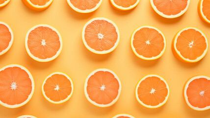 Radiant Citrus Fusion: A Mesmerizing 3D Abstract Symphony Comprising Zesty Orange Chunks, Slices, and Spirals on an Energetic Orange Minimalist Canvas