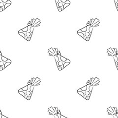 Hand drawn seamless pattern with candy