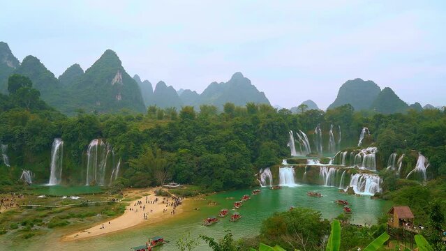 Detian Waterfall in Guangxi, China
