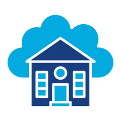 Cloud House Icon