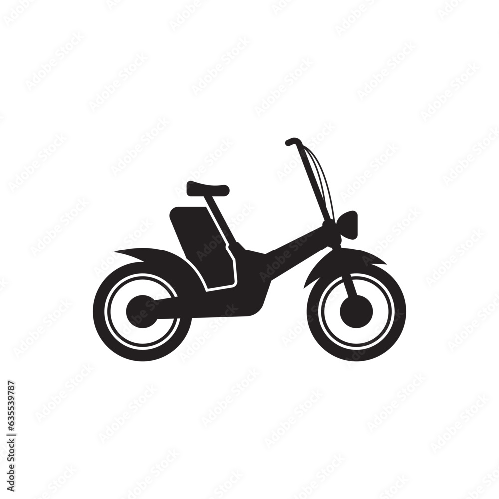 Wall mural Electric bike logo icon, simple design vector illustration