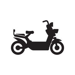 Electric bike logo icon, simple design vector illustration