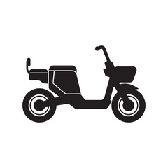 Electric bike logo icon, simple design vector illustration