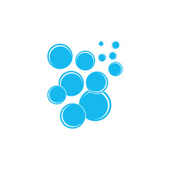Bubble logo template vector icon illustration design